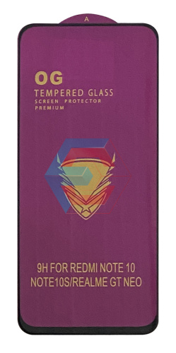 Защитное стекло OG Purple Tempered Glass Premium для Xiaomi Redmi Note 10 / 10s Черное Защитное стекло OG Purple Tempered Glass Premium для Xiaomi Redmi Note 10 / 10s Черное