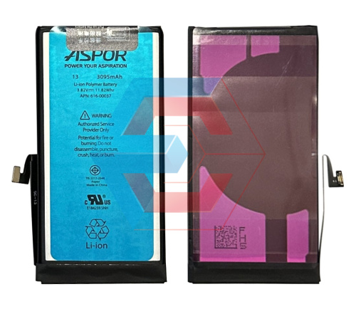 Батарея (акумулятор) для iPhone 13 (Aspor High Quality) - ёмкость, состояние, распиновка