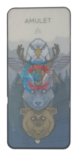 Защитное стекло 2.5D AMULET HD Antistatic для Xiaomi 12 Lite/11Lite 5G NE Черный в упаковке