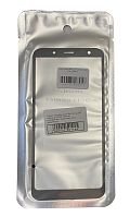 Стекло тачскрина для Samsung J600 Galaxy J6 (2018) Черное с олеофобным покрытием, OCA, закалённое