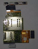 Шлейф Sony ST26i Xperia J, с коннектором карты памяти, с боковыми кнопками Б.У