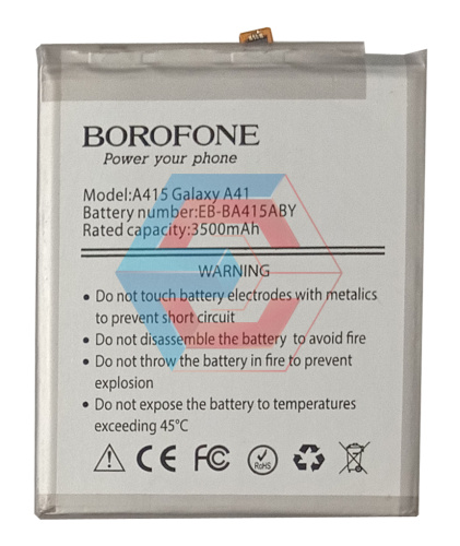 Батарея (акумулятор) EB-BA415ABY до Samsung A415 Galaxy A41 (3500 mAh) (Borofone) - ёмкость, состояние, распиновка