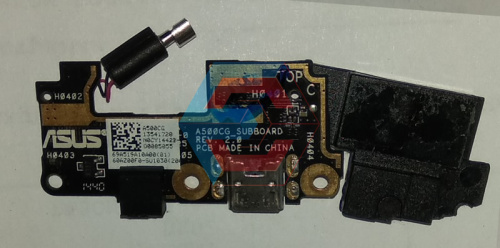 Нижняя плата Asus ZenFone 5 (A500CG)+конектор зарядки+микрофон