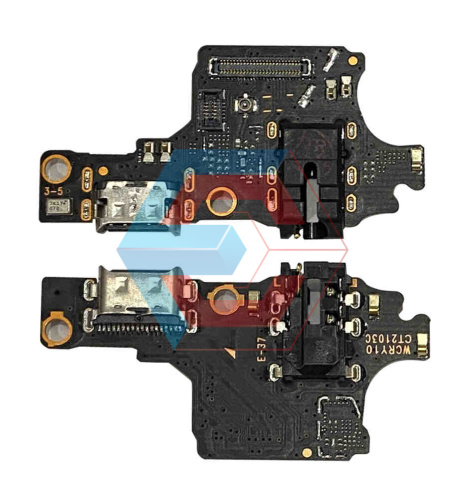 Нижняя плата Huawei Honor 10 с конектором зарядки + микрофон + компоненты