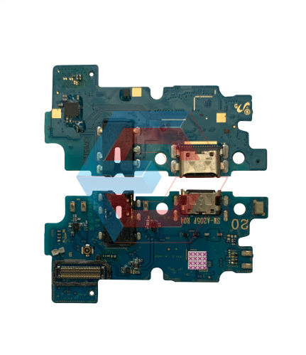 Нижняя плата Samsung A205 с конектором зарядки + микрофон, Оригинал