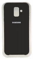 Чехол на Samsung A600 Galaxy A6 2018 (Black) Silicone Case Premium
