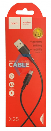 USB-кабель (шнур) Hoco X25 Soarer Type-C (1m) Чорний