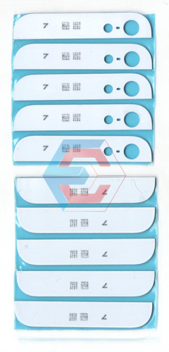 Стекло (верх и низ) на заднюю крышку iPhone 5 белое
