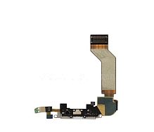 Шлейф зарядки iPhone 4 белый 