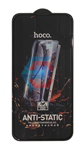 Защитное стекло Hoco G10 HD Anti-static для iPhone 13 / iPhone 13 Pro / iPhon Черное (тех. упаковка)