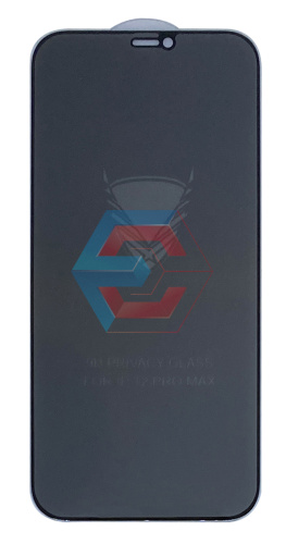 Защитное стекло Golden Armor Privacy для  Apple Iphone 12 Pro Max Черное тех. упаковка