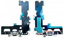 Шлейф для iPhone 7 Plus, с разъемом зарядки, с микрофоном Черный Оригинал (Used)