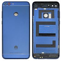 Крышка задняя Huawei P Smart (FIG-LX1/ FIG-LX2/ FIG-LX3/ FIG-LA1)/ Enjoy 7s Синяя