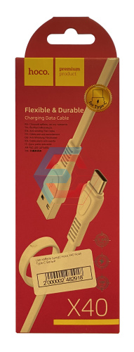 USB-кабель (шнур) Hoco X40 Noah Type-C Білий