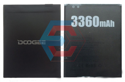 Батарея (аккумулятор) BAT17603360 для Doogee X10 (3.8V 3360 mAh)  - ёмкость, состояние, распиновка