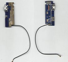 Нижняя плата Bluboo DUAL конктор зарядки+компоненты Б.У