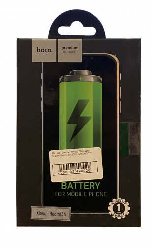 Батарея (аккумулятор) BN34 для Xiaomi Redmi 5A 3000 mAh (HOCO) - ёмкость, состояние, распиновка