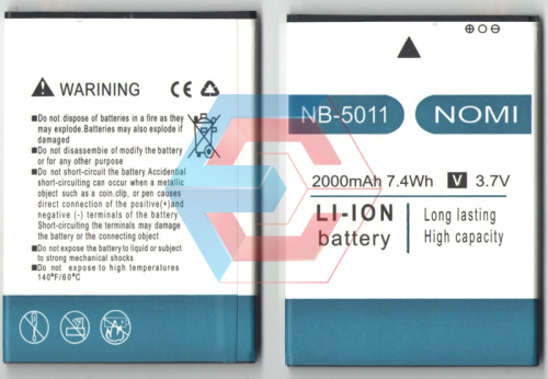Батарея (аккумулятор) Nomi NB-5011, i5011 EVO M1 , 2000 mAh 3.7V Б.У Батарея (аккумулятор) Nomi NB-5011, i5011 EVO M1 , 2000 mAh 3.7V Б.У
