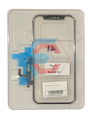 Сенсор для  iPhone 12  OCA плёнкой Черный Оригинал