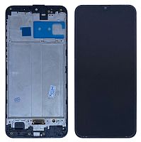 дисплей + сенсор samsung m21 (m215), m30 (m305), m30s (m307) чорний ориг. розмір oled у рамці (prc) - стоимость