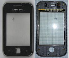 Сенсор Samsung S5360 чёрный в рамке Б.у (следы пользования)