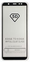 Защитное стекло 9D для Samsung J810 Galaxy J8 (2018)  Черный (Тех пак)