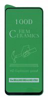 Защитное стекло Film Ceramic для Realme 8/8pro Черное тех. упаковка