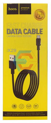 Usb кабель (шнур) Hoco X29 Superior Type-C (1m) Черный