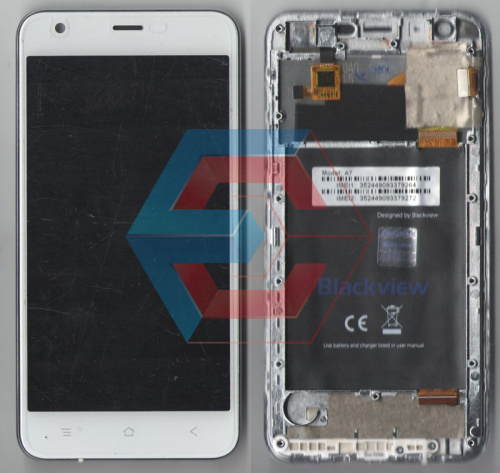 Дисплей + Сенсор Blackview A7 чорный с рамкой Б.У
