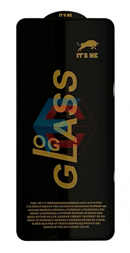 Защитное стекло ITS ME для Oppo A74 4G/ A94 / F17 Pro / F19 / F19 Pro / Reno 4 / Reno 6Z Черное