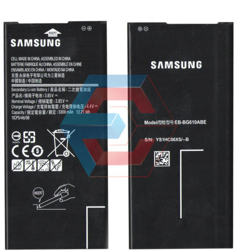 Батарея (акумулятор) EB-BG610ABE для Samsung J415 / J610 J6+ 2018 3300mAh оригінал Китай - ёмкость, состояние, распиновка