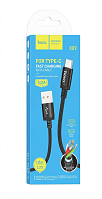 USB-кабель Hoco X89 Wind Type-C Чорний