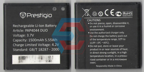 Батарея (аккумулятор) Prestigio PAP4044 1500mAh 3.7V (оригинал 100%) Б.У Батарея (аккумулятор) Prestigio PAP4044 1500mAh 3.7V (оригинал 100%) Б.У