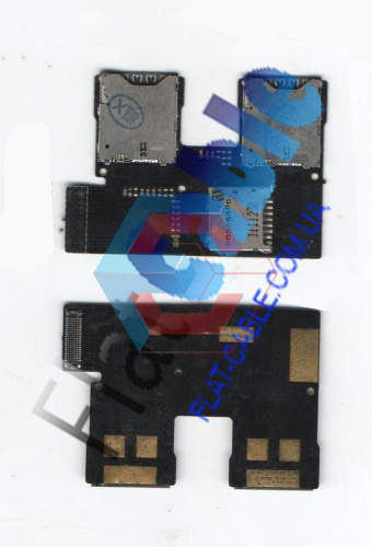 Шлейф HTC T528T SIM + Микро SD Б.у Шлейф HTC T528T SIM + Микро SD Б.у
