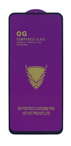 Защитное стекло OG Purple Tempered Glass Premium Protection  для Xiaomi Mi 10T Чёрный