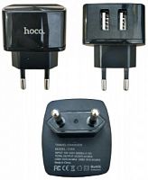 Сетевое зарядное устройство USB Hoco C26A 2USB (2.4A) Черный