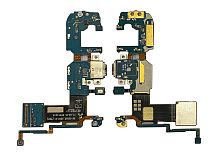 Нижняя плата Samsung G955 Galaxy S8 Plus с конектором зарядки + микрофон + компоненты Оригинал (PRC)