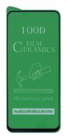 Защитное стекло Film Ceramic для Realme 8/8pro Черное тех. упаковка