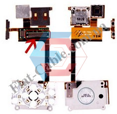 Шлейф Sony Ericsson S500/W580 с верхней клавиатурой и узким разьёмом Б.У Шлейф Sony Ericsson S500/W580 с верхней клавиатурой и узким разьёмом Б.У