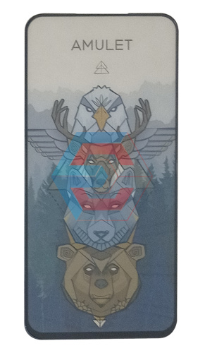 Защитное стекло 2.5D AMULET HD Antistatic для Samsung A54 Galaxy A546 Черный в упаковке