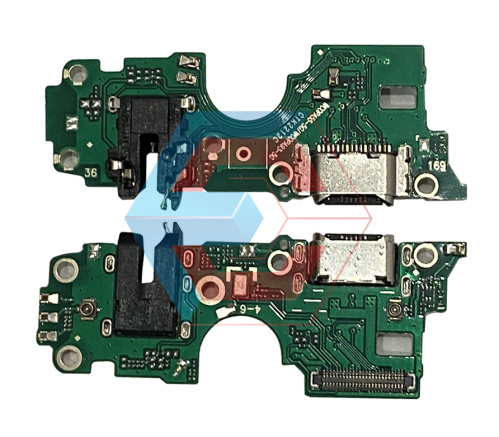 Нижняя плата Oppo A54 (4G) с конектором зарядки+микрофон+компоненты